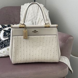 Beautiful Coach Handbag with Studded Detailing